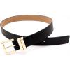 imageMichael Kors Womens 125 Inch Leather Belt Stylish Fashion Accessory for Everyday WearBlackGold