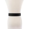 imageMichael Kors Womens 15 Inch Leather Belt Stylish Fashion Accessory for Everyday WearBlackSilver
