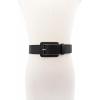 imageMichael Kors Womens 15 Inch Leather Belt Stylish Fashion Accessory for Everyday WearBlackSilver