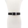 imageMichael Kors Womens 15 Inch Leather Reversible Belt Stylish Fashion Accessory for Everyday WearBlackSilver