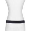 imageMichael Kors Womens 15 Inch Reversible Belt with Flattened Edge Stylish Fashion AccessoryBlackAntique Gold