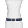 imageMichael Kors Womens 15 Inch Reversible Belt with Flattened Edge Stylish Fashion AccessoryDark Chambray