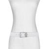 imageMichael Kors Womens 15 Inch Reversible Belt with Flattened Edge Stylish Fashion AccessoryOptic White