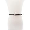 imageMichael Kors Womens 75 Inch Logo Skinny Belt Stylish Fashion Accessory for Everyday WearChocolate