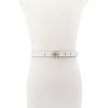 imageMichael Kors Womens 75 Inch Logo Skinny Belt Stylish Fashion Accessory for Everyday WearOptic White