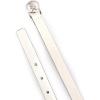 imageMichael Kors Womens 75 Inch Logo Skinny Belt Stylish Fashion Accessory for Everyday WearOptic White