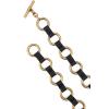 imageMichael Kors Womens Multi Ring Belt Stylish ampamp Versatile Fashion Accessory for Everyday WearBlackAntique Gold