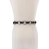 imageMichael Kors Womens Multi Ring Belt Stylish ampamp Versatile Fashion Accessory for Everyday WearBlackSilver