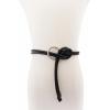 imageMichael Kors Womens Rope Belt with Ring Stylish Fashion Accessory for Everyday WearBlackSilver