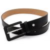 imageMichael Kors Womens 15 Inch Leather Belt Stylish Fashion Accessory for Everyday WearBlackSilver
