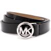 imageMichael Kors Womens 75 Inch Logo Skinny Belt Stylish Fashion Accessory for Everyday WearBlackSilver