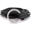 imageMichael Kors Womens Rope Belt with Ring Stylish Fashion Accessory for Everyday WearBlackSilver
