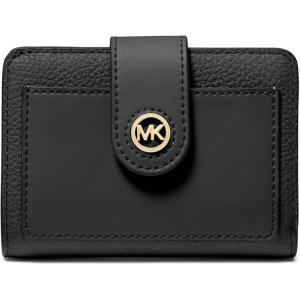 imageMichael Kors MK Charm Small Tab Compact Pocket WalletBlack
