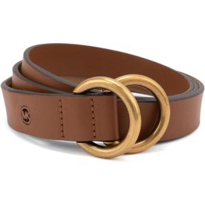 imageMichael Kors Womens 1 Inch Double Ring Leather Belt Fashion Accessory for Everyday WearLuggage