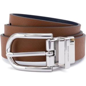imageMichael Kors Womens 1 Inch Reversible to Saffiano Leather BeltBrownLuggage