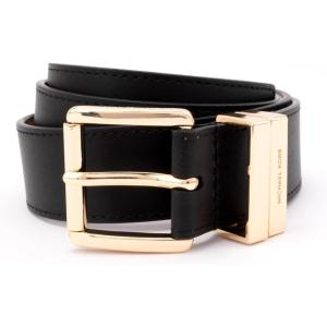 imageMichael Kors Womens 125 Inch Leather Belt Stylish Fashion Accessory for Everyday WearBlackGold
