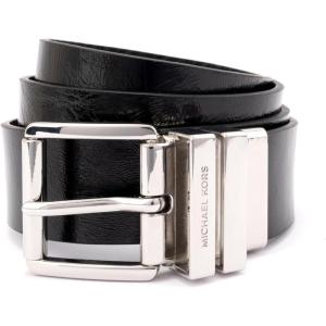 imageMichael Kors Womens 15 Inch Leather Reversible Belt Stylish Fashion Accessory for Everyday WearBlackSilver