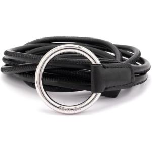 imageMichael Kors Womens Rope Belt with Ring Stylish Fashion Accessory for Everyday WearBlackSilver