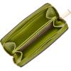 imageMichael Kors Womens Jet Set Small Zip Around Card CaseGoldtone HardwareMercer Pebble LeatherMeadow Green