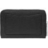 imageMichael Kors Womens Jet Set Small Zip Around Card CaseSilverTone HardwareMercer Pebble LeatherBlack