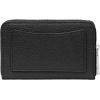 imageMichael Kors Womens Jet Set Small Zip Around Card CaseSilverTone HardwareMercer Pebble LeatherBlack