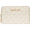 imageMichael Kors Womens Jet Set Small Zip Around Card CaseVanillaAcorn