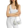 imageMichael Kors Zoe Small Convertible PouchetteGoldtone HardwareOptic White