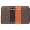 Gold-Tone Hardware/Signature with Center Stripe/Orange Punch