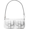 Silver-tone Hardware/Optic White