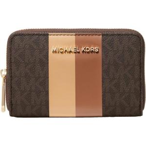 imageMichael Kors Womens Jet Set Small Zip Around Card CaseBrownLuggage