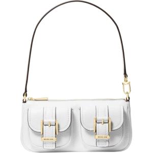 imageMichael Kors Zoe Small Convertible PouchetteGoldtone HardwareOptic White