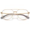 imageMichael Kors Mens Mk3092 Highland Park Aviator Prescription Eyewear FramesBeige GoldDemo Lens