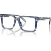 imageMichael Kors Mens Mk4121u Mosel Universal Fit Square Prescription Eyewear FramesBlue HornDemo Lens