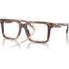 imageMichael Kors Mens Mk4121u Mosel Universal Fit Square Prescription Eyewear FramesBrown HornDemo Lens
