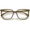 imageMichael Kors Mens Mk4158u Sequoia Universal Fit Square Prescription Eyewear FramesOlive TransparentDemo Lens