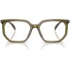 imageMichael Kors Mens Mk4158u Sequoia Universal Fit Square Prescription Eyewear FramesOlive TransparentDemo Lens