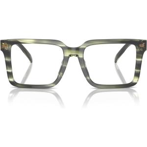 imageMichael Kors Mens Mk4121u Mosel Universal Fit Square Prescription Eyewear FramesOlive HornDemo Lens