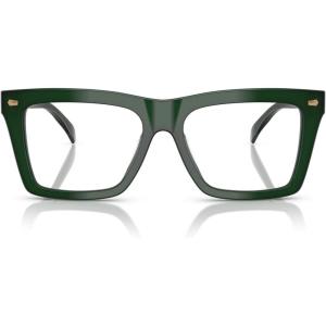imageMichael Kors Mens Mk4128u Augusta Universal Fit Square Prescription Eyewear FramesOlive SolidDemo Lens