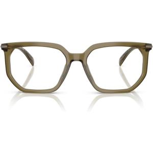 imageMichael Kors Mens Mk4158u Sequoia Universal Fit Square Prescription Eyewear FramesOlive TransparentDemo Lens