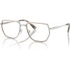 imageMichael Kors Mens Mk3080 Steamboat Square Prescription Eyewear FramesShiny SilverDemo Lens