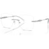 imageMichael Kors Womens Mk3078 Giverny Square Prescription Eyewear FramesSilverDemo Lens