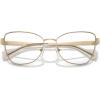 imageMichael Kors Womens Mk3085 Paris Cat Eye Prescription Eyewear FramesLight GoldDemo Lens