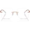 imageMichael Kors Womens Mk3078 Giverny Square Prescription Eyewear FramesRose GoldDemo Lens