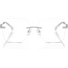 imageMichael Kors Womens Mk3078 Giverny Square Prescription Eyewear FramesSilverDemo Lens