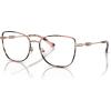 imageMichael Kors Womens MK3065J Empire Square III Prescription Eyewear Frames Rose GoldPink TortoiseDemo Lens 54 mm