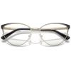 imageMichael Kors Womens Mk3064b Marsaille Cat Eye Prescription Eyewear FramesLight GoldMatte BlackDemo Lens