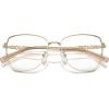 imageMichael Kors Womens Mk3081d Shanghai Cat Eye Prescription Eyewear FramesShiny Light GoldDemo Lens