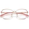 imageMichael Kors Womens Mk3081d Shanghai Cat Eye Prescription Eyewear FramesShiny Rose GoldDemo Lens