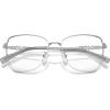 imageMichael Kors Womens Mk3081d Shanghai Cat Eye Prescription Eyewear FramesShiny SilverDemo Lens