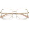 imageMichael Kors Womens Mk3082d Yunan Square Prescription Eyewear FramesShiny Light GoldDemo Lens